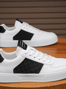 男鞋韩版品牌小白鞋百搭低帮休闲鞋白色板鞋男夏季透气RM3512P55