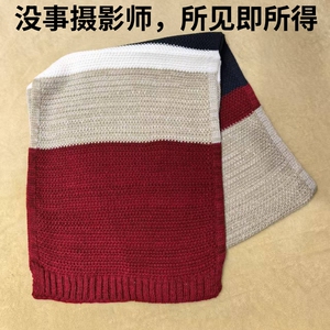 拼格围巾女冬季2025新款百搭针织男围脖保暖学生加厚W1504P10，围巾，四季服饰