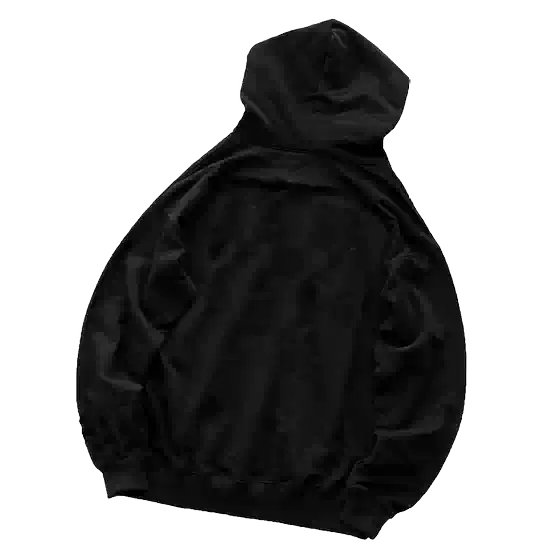 Left-Side Rubber Tip Protruding Hook on the Middle of the Garment, with a Lower Tip Horizontal Stripe, Black Zipper, Two-Color Straight-Mouth Hooded Jacket Set 55042667