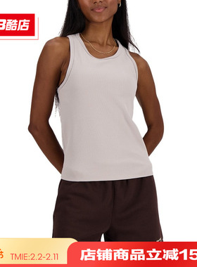 New Balance NB正品女款简约舒适跑步休闲针织运动背心WT33536