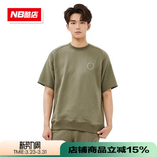 Balance 针织圆领短袖 女款 卫衣T恤UT45173 Grey日系男款 New