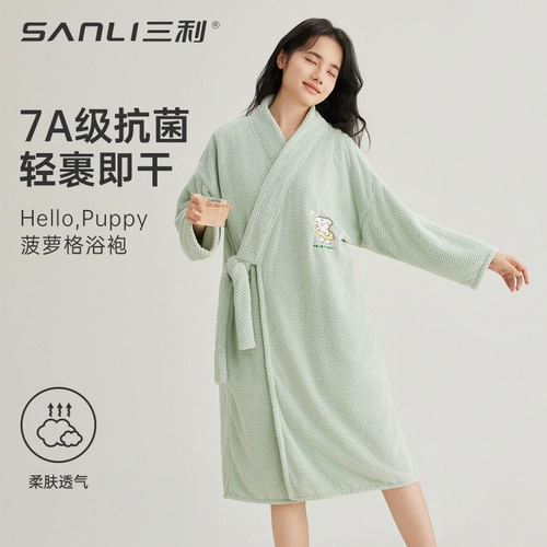三利 Банный халат, быстросохнущее банное полотенце, хорошо впитывает воду, увеличенная толщина