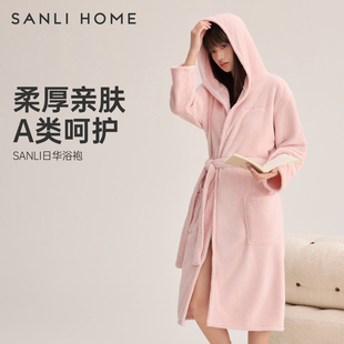 三利浴袍女款冬吸水速干洗完澡穿的浴衣可穿浴巾情侣酒店睡袍新款