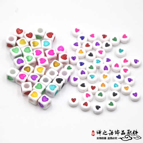 diy正方形滴油亚克力散珠