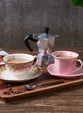 清仓原装进口日本名产美浓烧家用轻量陶瓷杯碟套装咖啡杯创意心型
