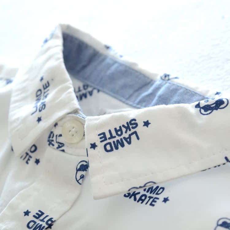 Chemise enfant à manche longue en coton - Ref 2084381 Image 3
