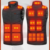 22区全身发热马甲智能恒温三挡充电加热坎肩男女冬季 保暖电热马夹