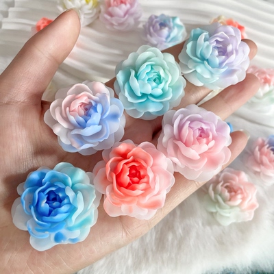 哑光大茉莉【卡37mm】配件萤火虫夜光手工diy饰品夜光树脂花