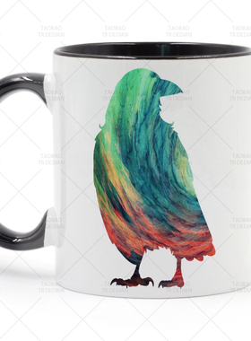 生化奇兵 乌鸦 BioShock Infinite 彩色轮廓 陶瓷马克杯子