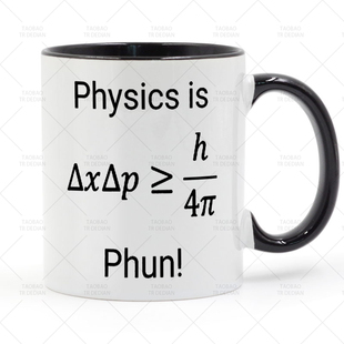 Physics is Phun! Uncertainty Principle 陶瓷马克杯