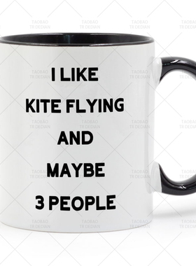 I Like Kite Flying and Maybe 3 People 马克杯 陶瓷喝水杯杯子