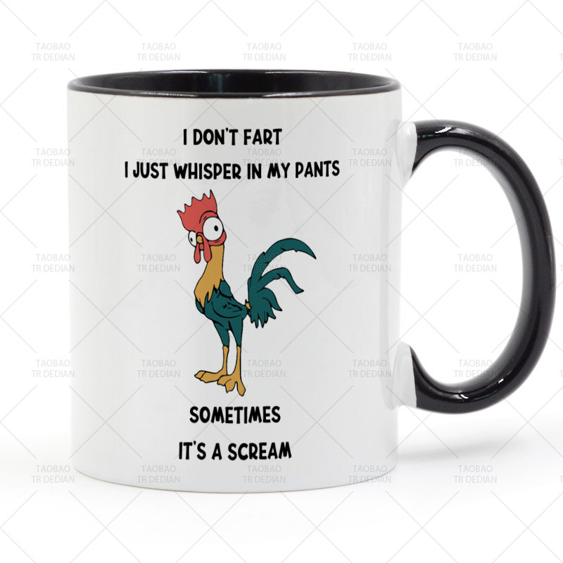 I don't fart I just whisper in my pants Some尖叫鸡陶瓷马克杯