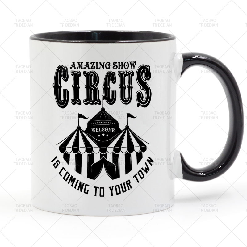 惊人的表演 AMAZING SHOW CIRCUS 马戏团陶瓷马克杯水杯杯子,餐饮具,马克杯,淘宝优惠券,粉丝福利购,淘宝优惠卷