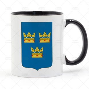 Sweden 瑞典盾徽 中世纪纹章 十字军之王CK3 马克杯陶瓷