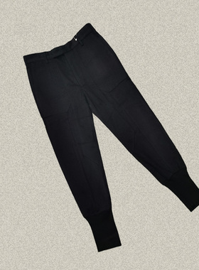 桀A jie*r 男装正品 罗纹脚口春秋冬羊毛/山羊绒长裤小脚裤 41618