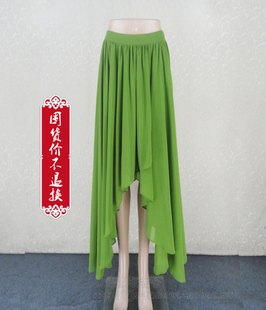 KC2A733F 不规则下摆轻柔雪纺女夏长裙沙滩裙百褶裙 卡VON 正品