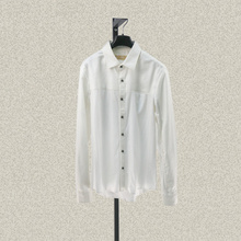 桀* J*eor 男装正品 针梭拼清新通勤商务春秋全棉长袖衬衫JS50210
