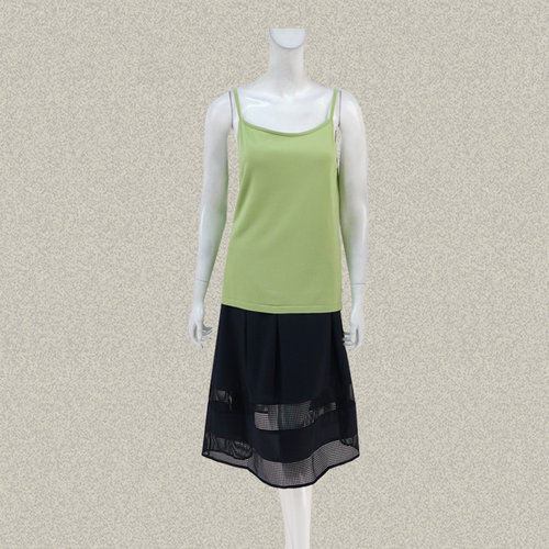 邦BUOU 正品 肩带可调清新果绿女夏季弹力针织吊带打底背心 F902