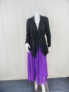 薄外套KC2 抽绳百搭女春夏空调衫 E6101 棉荷叶襟长袖 卡VON专柜正品