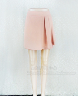 断码 fon KH930 梭织女夏短裤 热裤 清仓褶皱不对称显瘦百搭裙裤 新