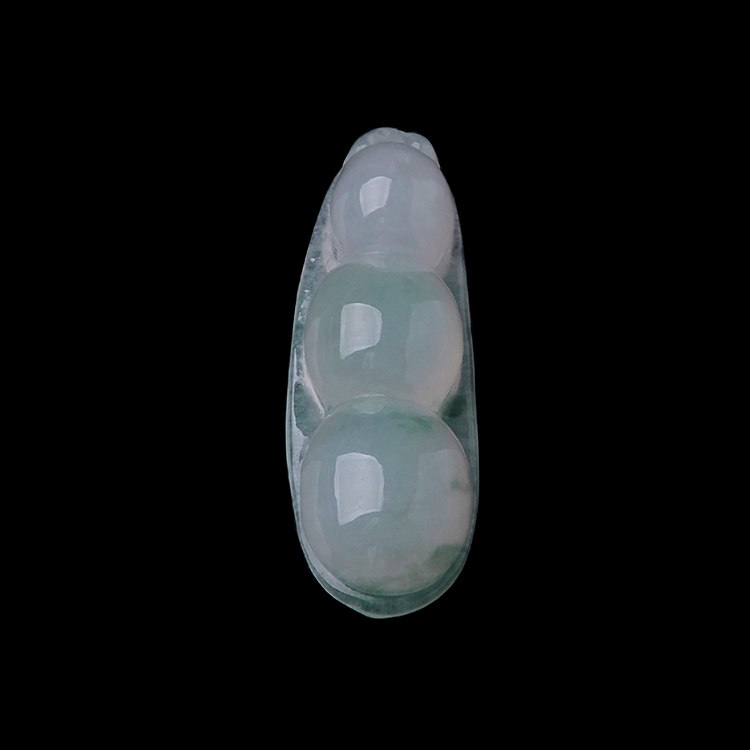 四季豆玉石隆慈缘老坑翡翠