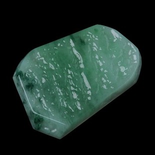 隆慈缘玉器老坑翡翠原石玉牌缅甸保真冰糯种A货飘花料特色可打孔