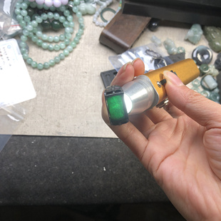 翡翠Ａ货源头直发墨翠戒指19mm20号活口戒指男士玉扳指马安戒指