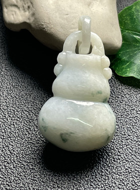 隆慈缘原矿翡翠源头直发A货翡翠细糯飘花宝瓶吊坠翡翠花瓶挂件