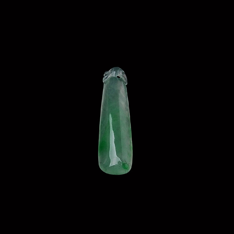 隆慈缘玉器A货冰种阳绿翡翠福瓜吊坠缅甸保真老坑正品玉瓜项坠女