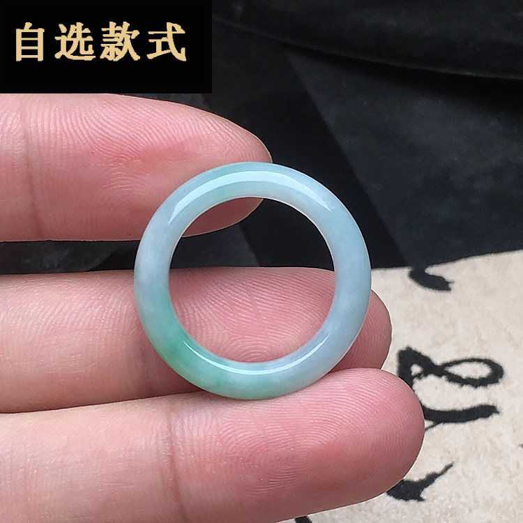 冰糯种戒指隆慈缘A货翡翠