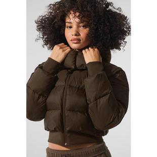 立领拉链开合绗缝设计 YOGA女士羽绒服保暖防风轻便时尚 代购 ALO