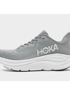 代购Hoka OneOne男士跑鞋轻量化高回弹缓冲减震缓震跑鞋灰色