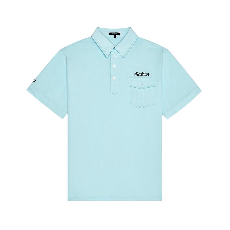 代购MALBON GOLF男士POLO衫透气舒适日常穿着简约设计胸前口袋