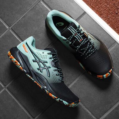 代购ASICS Gel-Challenger 15 LE Padel亚瑟士蓝黑渐变实战网球鞋