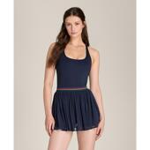 代购 Wilson女士网球裙透气排汗自由活动内置收纳轻盈贴身深蓝色