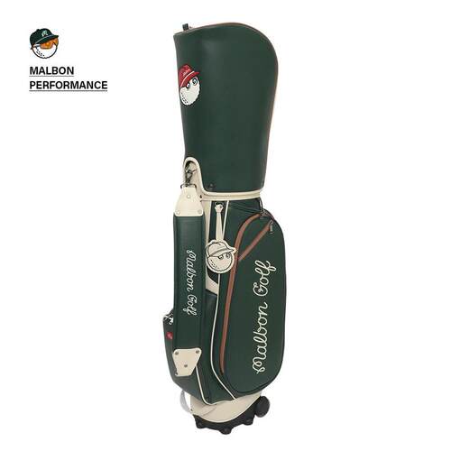 海外代购MALBON GOLF男女高尔夫球包可机洗推车专用耐用面料绿色
