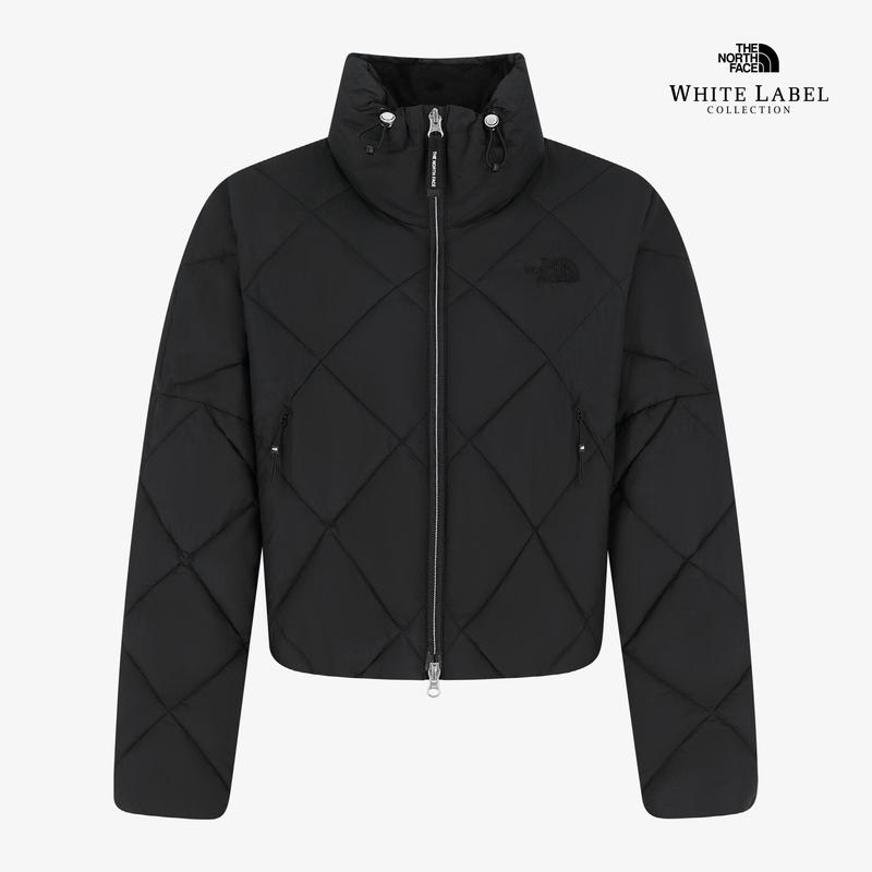 THE NORTH FACE北面女士羽绒服保暖防风轻盈黑标立领短款绗缝