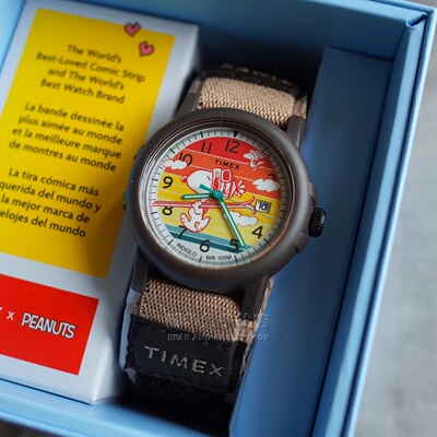 代购Timex x Peanuts Camper Ski天美时史努比联名款男女运动手表