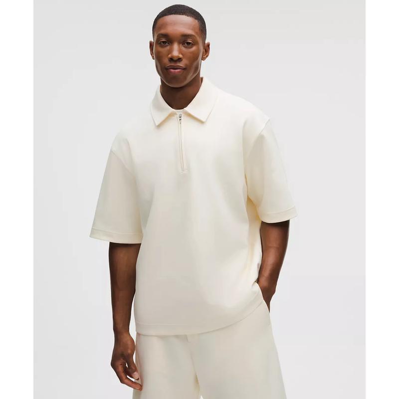 代购lululemon/露露乐蒙男士高尔夫Polo衫短袖半拉链