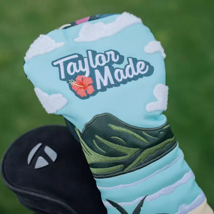 代购新品taylormade泰勒梅高尔夫球杆套 岛屿时光印花杆头套