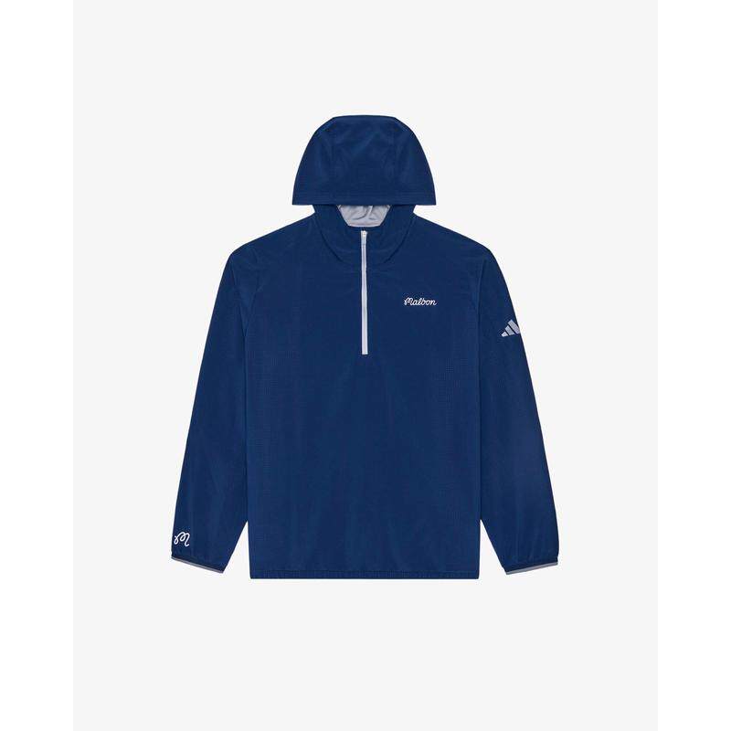 代购MALBON GOLF男士运动夹克透气灵活贴合防风活动自如深蓝色