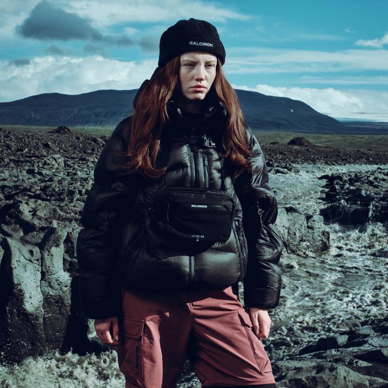 代购SALOMON萨洛蒙女士羽绒服保暖轻量防风户外夹克立领长袖