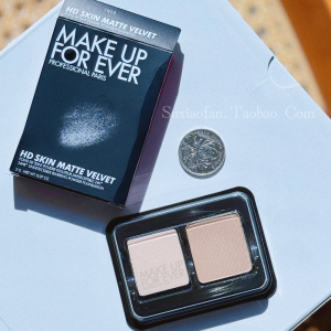 新品小样！Make up forever muf玫珂菲仿真肌丝绒持妆柔焦粉饼