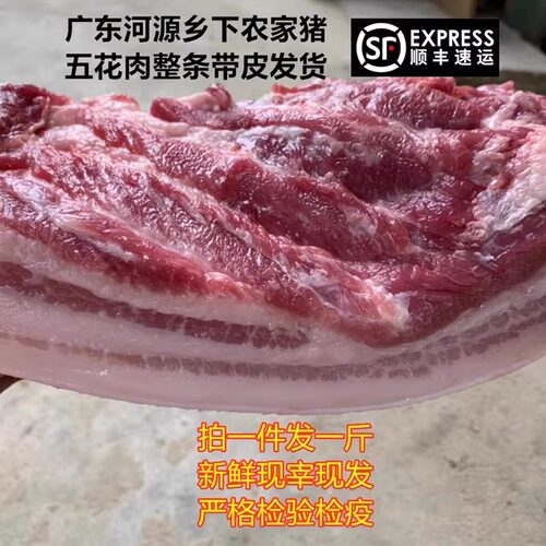 五花肉家猪肉五花腩1斤