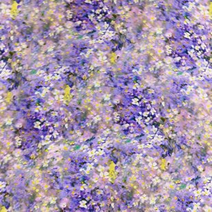 【丝光棉绸.紫陌花事】夏季新款爆款丝光棉绸布料面料（3米包邮）