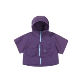 Eagle Vogue户外拼色拉链宽松防风防水连帽夹克外套男女