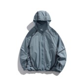 Eagle Vogue户外机能拼色宽松休闲徒步防风连帽夹克外套