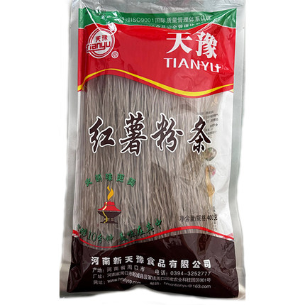 天豫红薯粉条400克*3袋 粉丝条状细粉弹性强火锅食材正宗河南特产