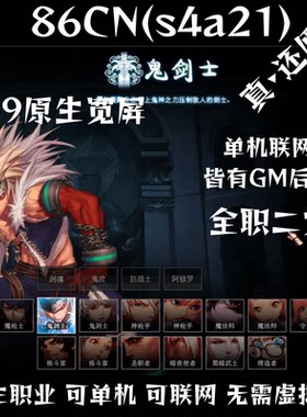 dnf单机86JPS4A21单机联网多版本送GM后台组队团本