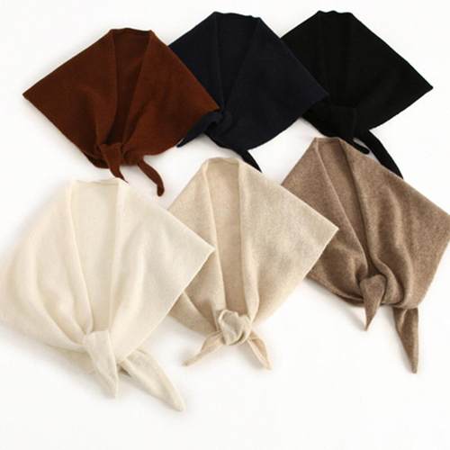 拒绝肥胖100%纯山羊绒针织三角巾